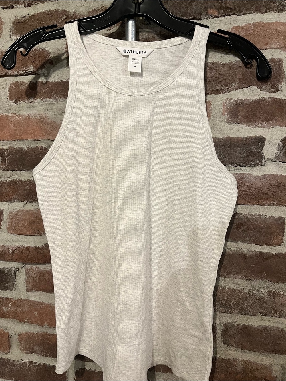 NWT Athleta Light Gray Heather Signature Rib Tank - Picture 5 of 14
